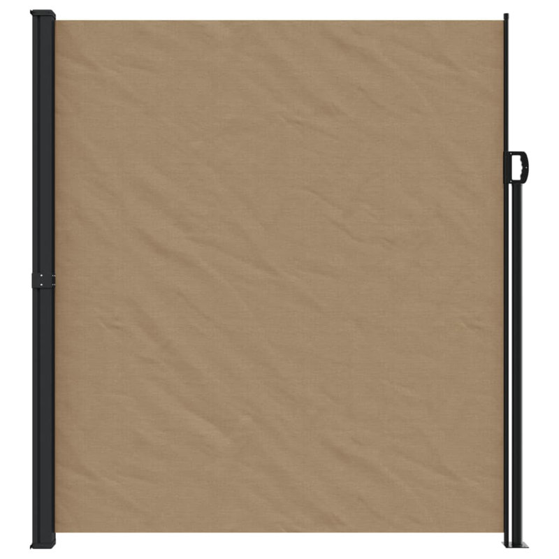 Retractable Side Awning, Taupe, 220cm H x 600cm W
