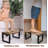 Toilet Stool Foldable,7,8,9 In Adjustable Height,Acacia Wood Poop Stool For Potty Training,Squat Potty For Adults,Squatting Position Helps Improves Bowel Health&Relieves Constipation (Patent Pending)