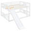 Lit double superposé avec glissade en blanc - des meubles de chambre à coucher modernes et fonctionnels qui répondent à vos besoins d'espace