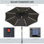 Yakhlef 270cm Lighted Tilt Market Parasol-514035426