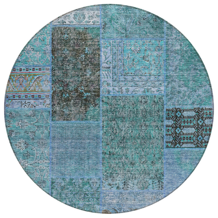 Mannan Washable Patchwork Indoor / Outdoor Rug