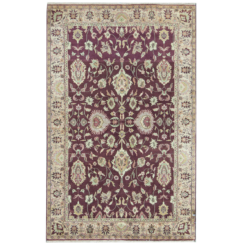 Tapis rouge noué à la main de haute qualité