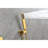 High Shower Faucet With Rectangular Head And Handheld - Brass Gold Bathroom 3