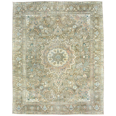 One-of-a-Kind Rectangle 10' x 12'7" Area Rug in Brown/Green