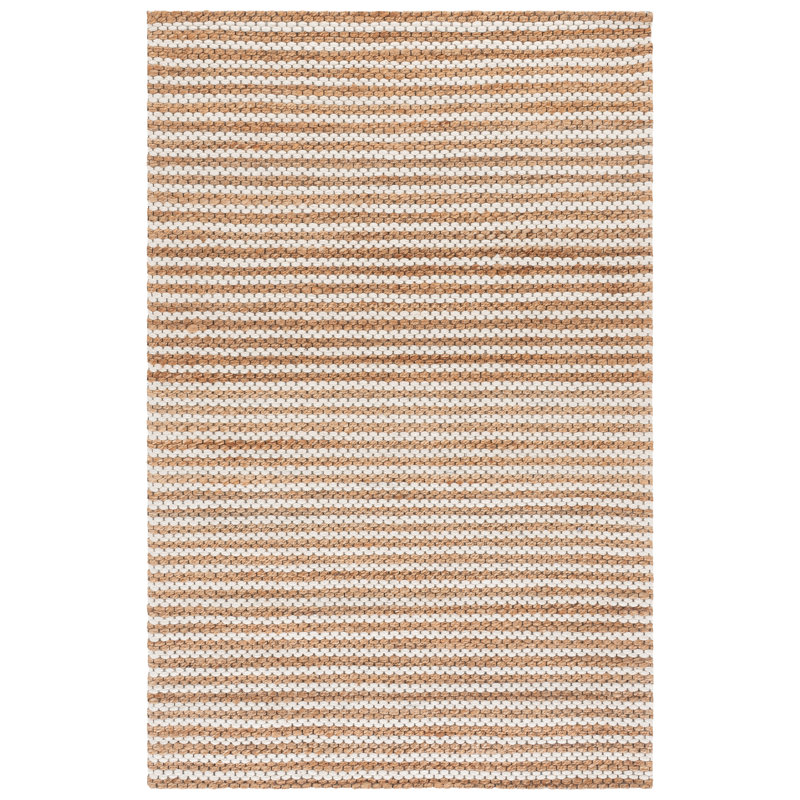 Martha Stewart 9526 Hand Tufted 40% Jute; 40% Wool; 20% Cotton Striped Rug, Rectangle 9' x 12'