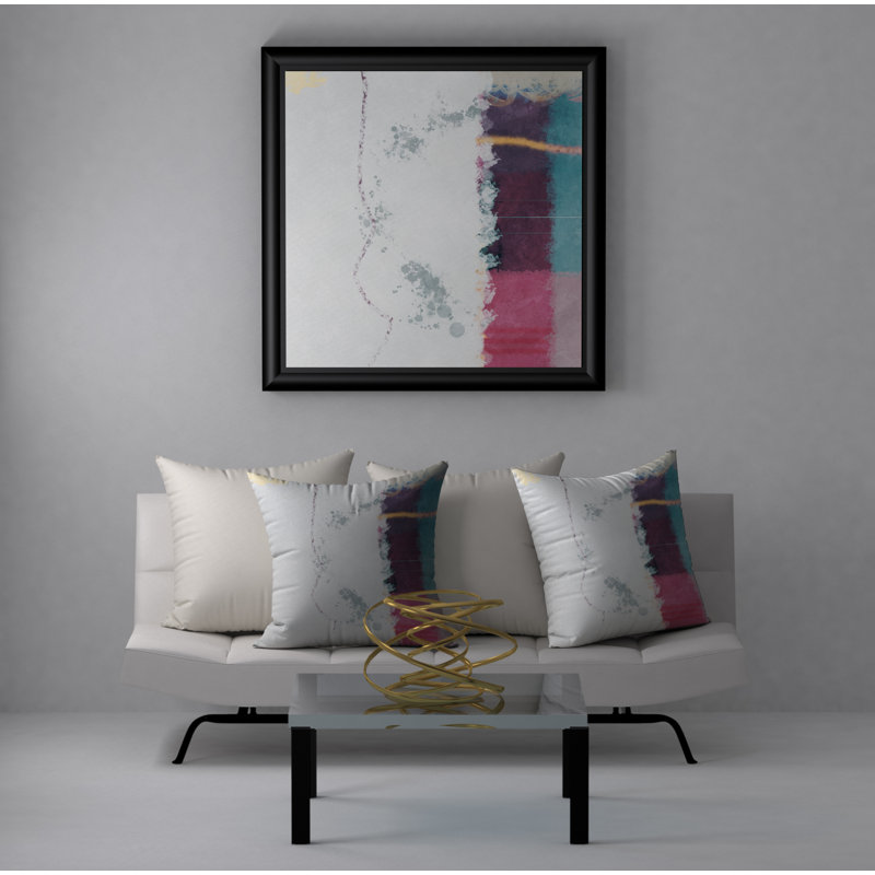 Abstract Throw Pillow, 20" H x 20" W