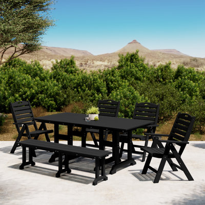 Laguna 6-Piece Dining Set With Bench