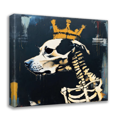 Dog 13-Homage-Basquiat  Giclee on Gallery Wrapped Canvas
