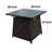 Square Propane Smokeless Fire Pit Table with Hidden Fuel Tank