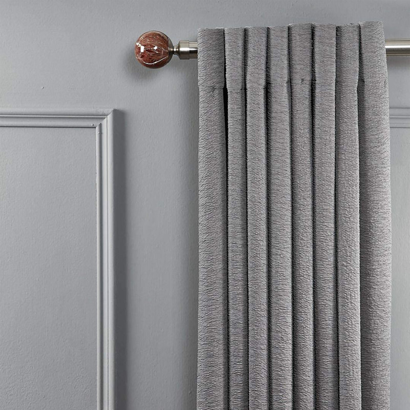 Marble Window Curtain Double Rod, 3.5'' H x 66'' W x 5'' D