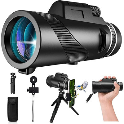 Monocular Telescope with Smartphone Holder  & Tripod