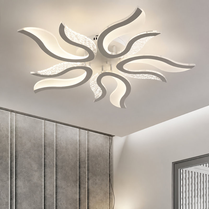 Bobbyjoe Acrylic LED Semi Flush Mount