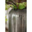 Vase en aluminium décoratif en forme de ciseau à couches pour centre de table d'entrée et de salle à manger avec lustre métallique