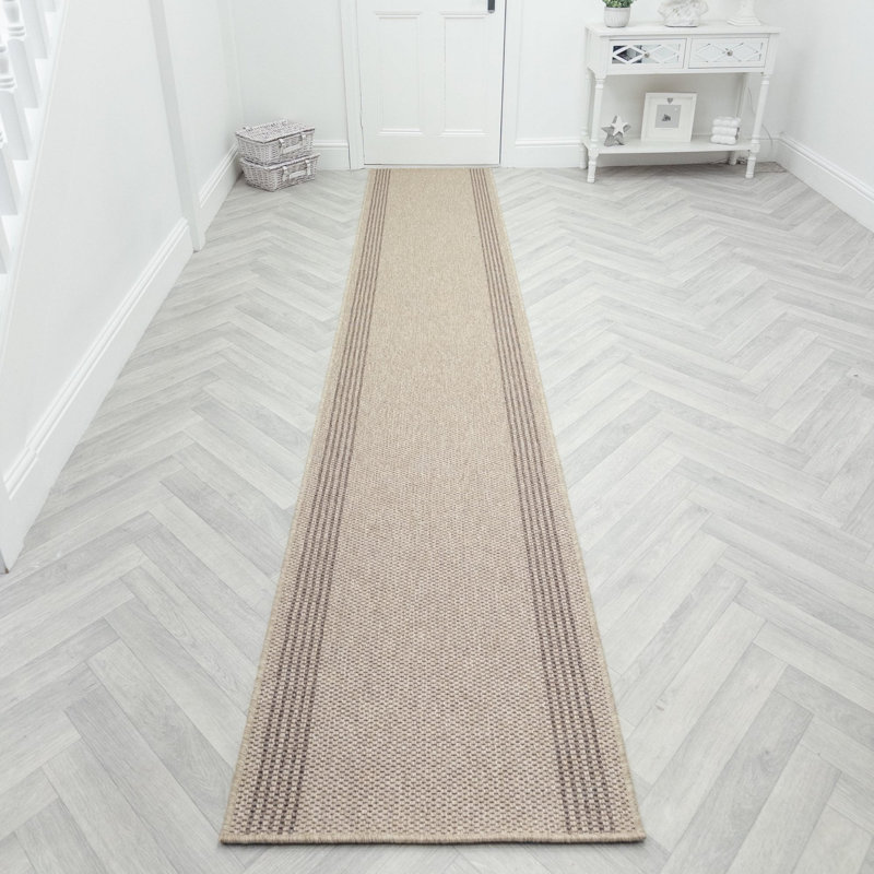 Runner Solid Colour Looped / Hooked Area Rug, Runner 66 x 210 cm