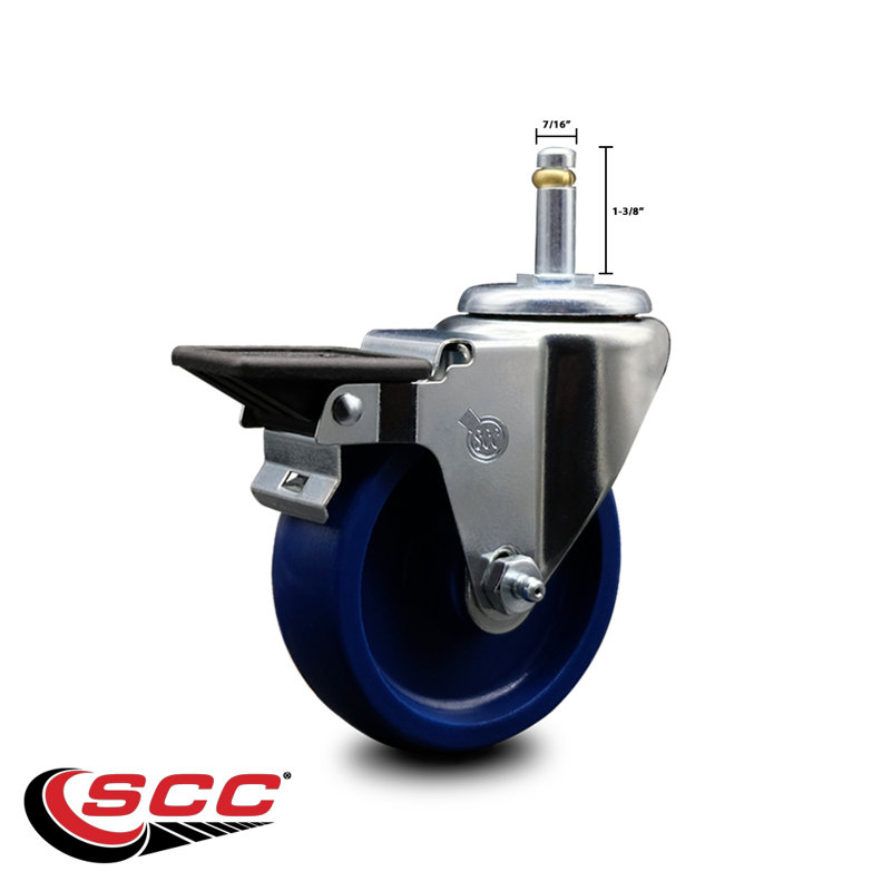 Solid Swivel Grip Ring Stem Caster