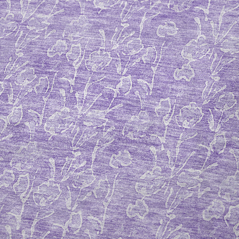 Jeté floral Sherpa ASB691 Addison, Lilas
