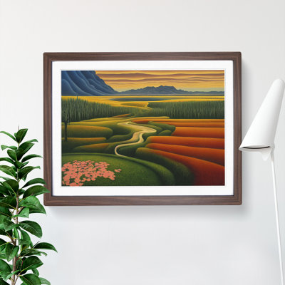 Spellbinding Spring Meadow Landscape - Framed Print