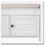 Banc de rangement avec 3 portes en forme de volet, coussin amovible-1391097002