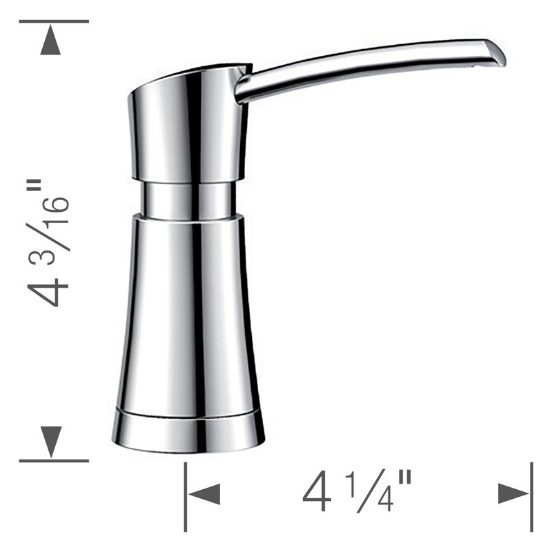 Distributeur de savon Artona, Chrome poli