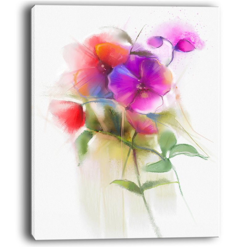 «Bunch of Colorful Orchid Flowers Large Flower», impression sur toile tendue, H 60 po x l 28 po x P 1,5 po, Toile tendue