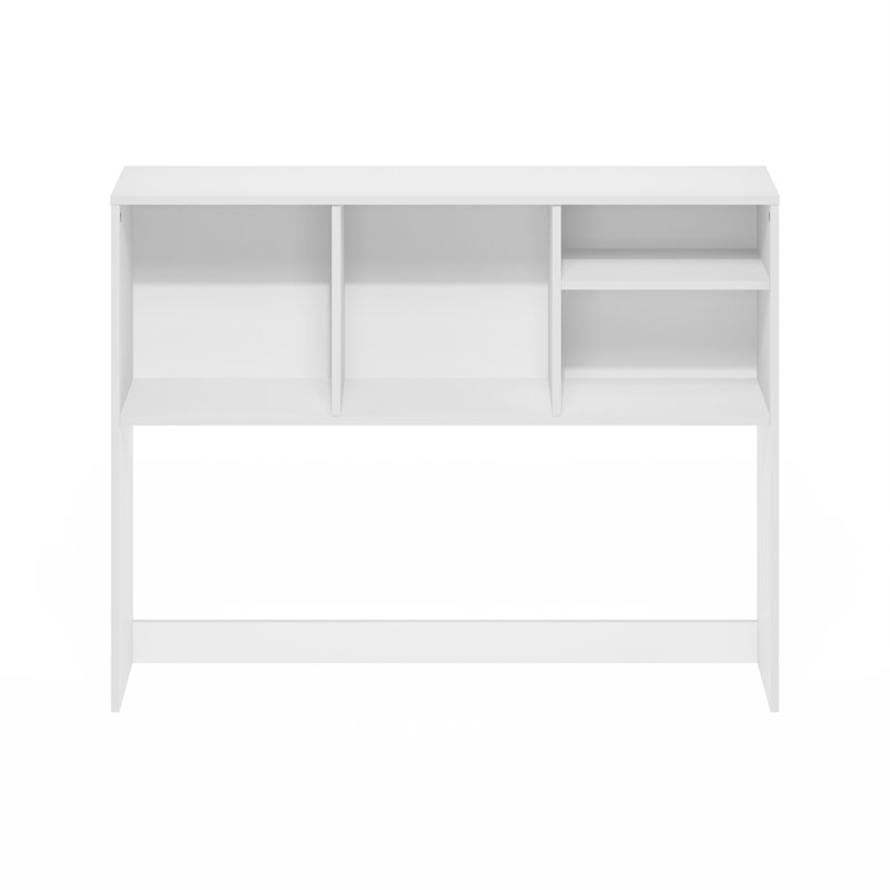 Classeur de bureau classique avec étagère de bureau et 3 tablettes, H 28,7 po x l 37,01 po x P 9,37 po, Blanc