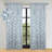  Leaves Pattern Machine Washable 100% Polyester Black Out Curtains with Back Tabs-103688499-103688498