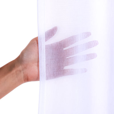 Paire de rideaux transparents avec œillets Amarely