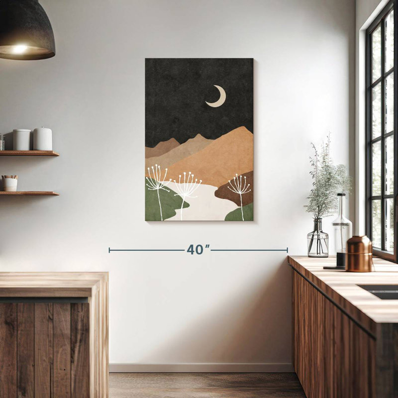 Alvord Mid-Century Mountains, 36" H x 24" W