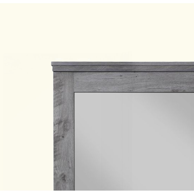 Miroir rustique à finition chêne gris