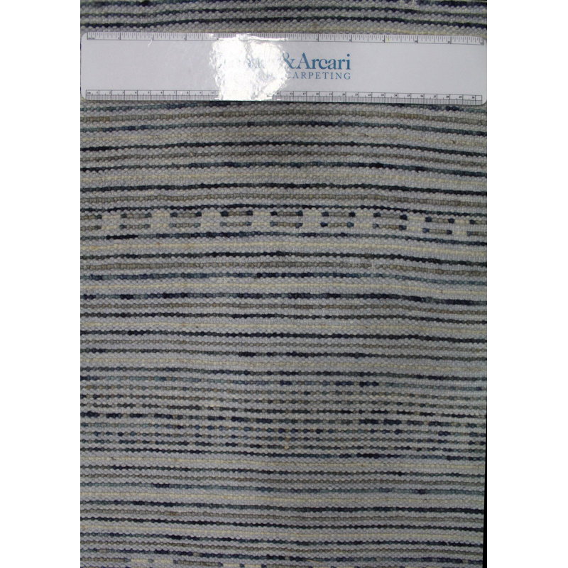 Tapis unique vert / sarcelle / ivoire 7 pi 9 po x 10 pi 4 po Fair Isle