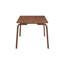 Ensemble de salle à manger 5 pièces moderne et moderne avec finition noyer, table rectangulaire et 4 chaises à oreilles style rétro