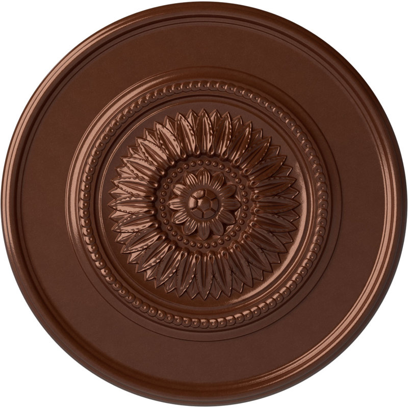 Médaillon de plafond Endurathane Piedmont, l 67 1/8 po x H 48 5/8 po x P 1 7/8 po (convient aux auvents jusqu'à 6 1/2 po), fini peint craquelé peint à la main