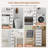 6-Drawer Rolling Organizer Unit Narrow Storage Cabinet with Built-In Wheels for Small Space