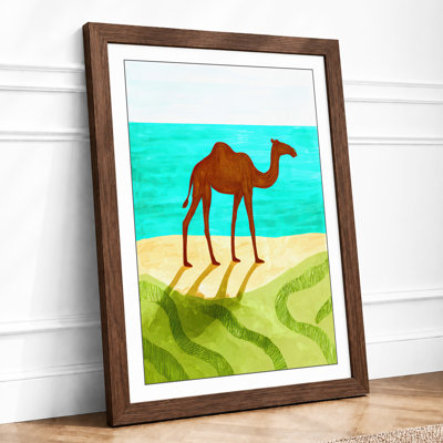 Desert Camel Retro - Print