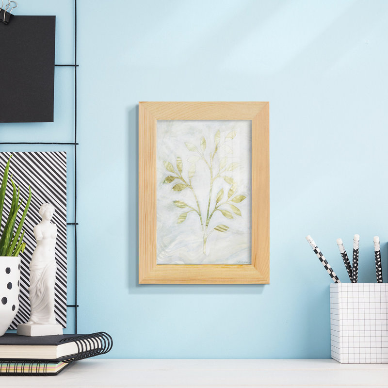 Consolata Breezy Fronds II, reproduction d'art encadrée, H 6 po x l 4 po x P 1 po, Naturel