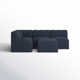 Praia 96" Sunbrella Outdoor Sofa with Ottoman