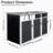 Garbage Bin Shed Stores 3 Trash Cans Metal Outdoor Bin Shed For Garbage Storage,Grey