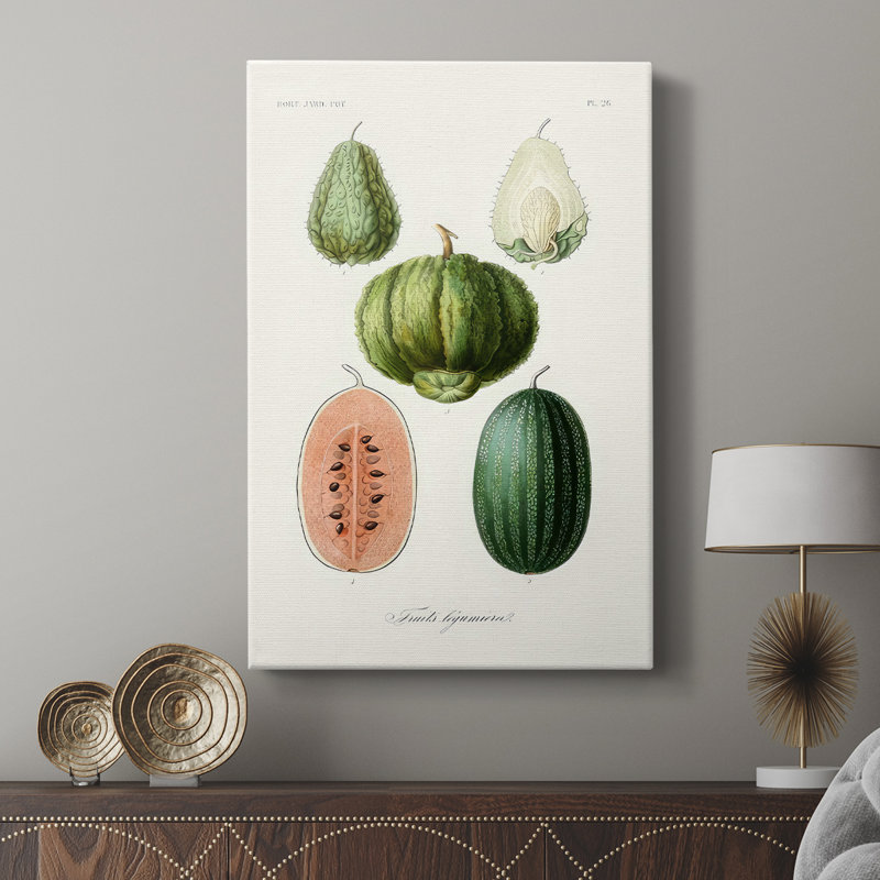 Variétés de fruits et légumes - galerie Cavas personnalisée, H 36 po x l 24 po