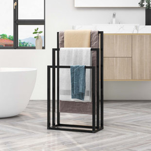 Porte-serviettes, porte-serviettes autoportant pour accessoires de salle de bain
