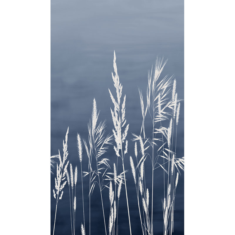 Willow Grass Navy Wall Mural, Navy