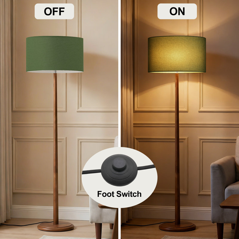61 po Lampe sur pied Nordic, Vert