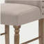 Chaise parsons crème et chêne patiné à dossier serré (ensemble de 2)