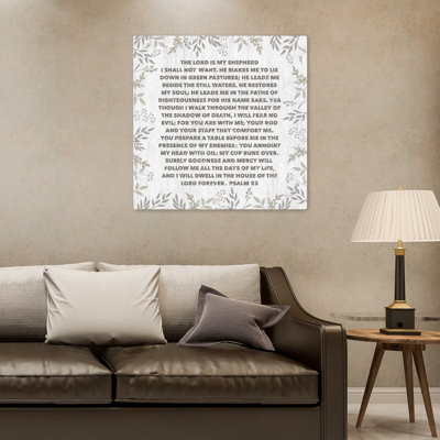«The Lord Is My Shepherd», art typographique contemporain