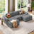 Mariyan 109'' Upholstery Boneless U-shaped Modular Sectional-995753337