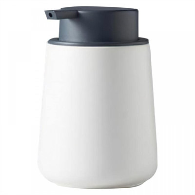 12 Oz Ceramic Soap Foaming Dispenser Foam-blackwhite