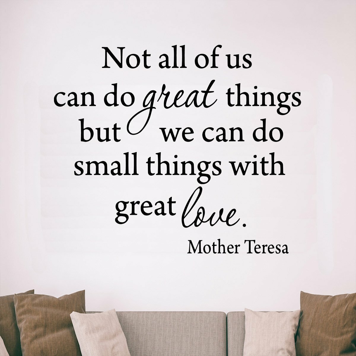 Small Things, Great Love Mother Teresa Dish Towel