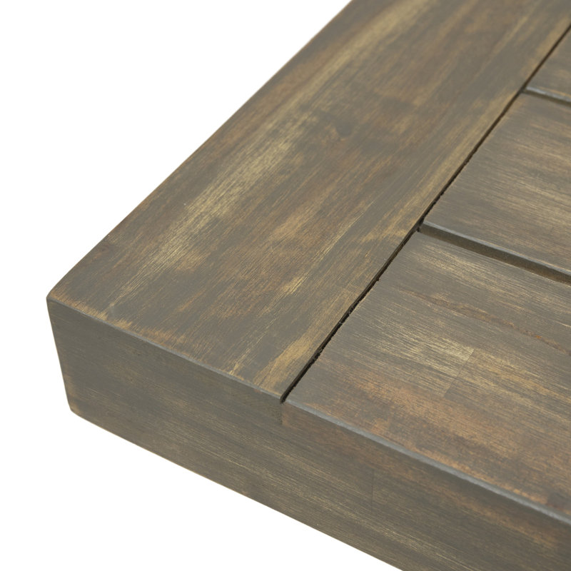 Banc en bois gris - Polyvalent pour différents styles d'espaces extérieurs aménagés, élégant et