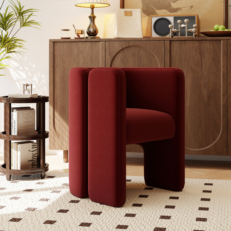Fauteuil Beall, Rouge