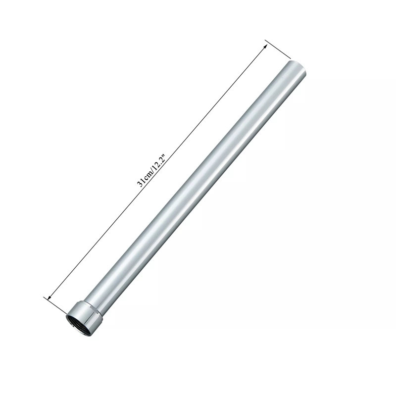 Brushed Nickel 24inch Shower Faucet Set Tub Spout LED Rain Head Combo with Valve