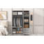 Armoire Charlie en bois avec tablettes, tringle et tiroirs-114392699
